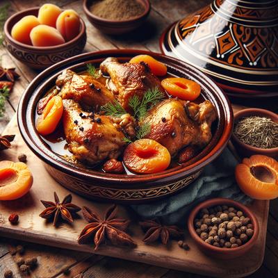 Image of Slow Cooker Moroccan Spiced Chicken with Apricots