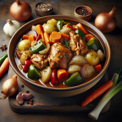 Image of Slow Cooker Old World Chicken and Vegetables