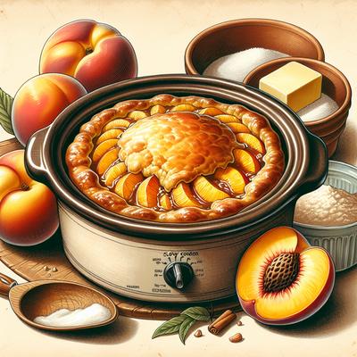 Image of Slow Cooker Peach Cobbler