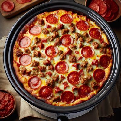 Image of Slow Cooker Pizza Casserole