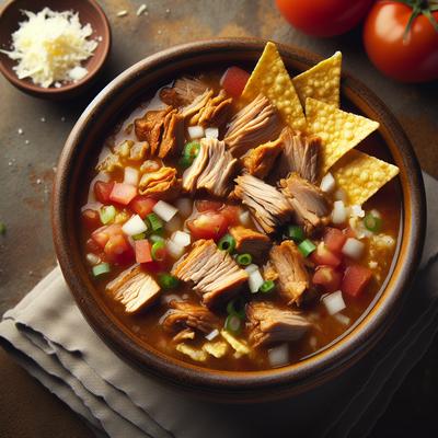 Image of Slow Cooker Pork Tortilla Chip Soup