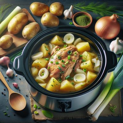 Image of Slow Cooker Potato Leek Chicken