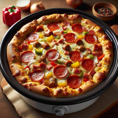 Image of Slow Cooker Puffy Pizza Casserole