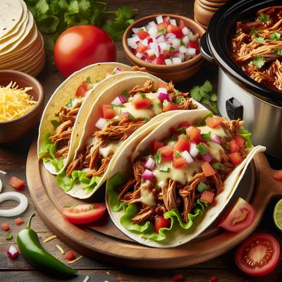 Image of Slow Cooker Pulled Pork Tacos