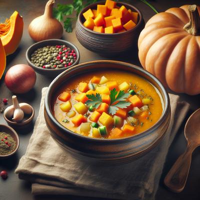 Image of Slow Cooker Pumpkin Vegetable Soup