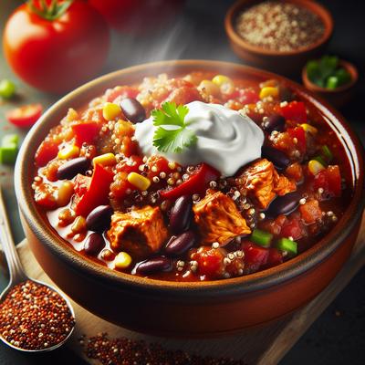 Image of Slow Cooker Quinoa Chicken Chili