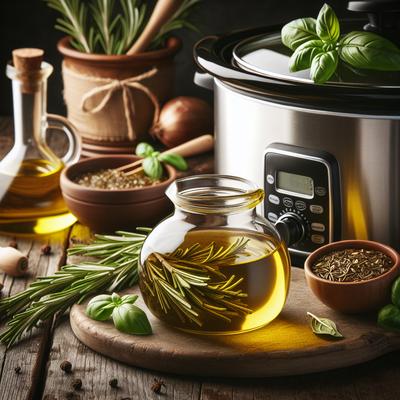 Image of Slow Cooker Rosemary or Basil Infused Oil