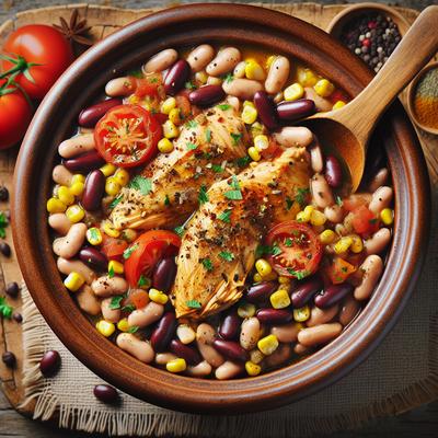 Image of Slow Cooker Southwestern Chicken and Beans