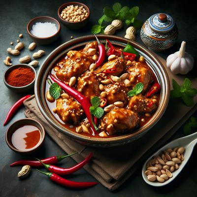 Image of Slow Cooker Spicy Chicken in Peanut Sauce