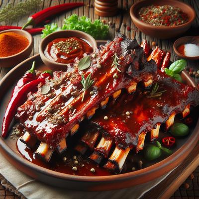 Image of Slow Cooker Spicy Country Ribs