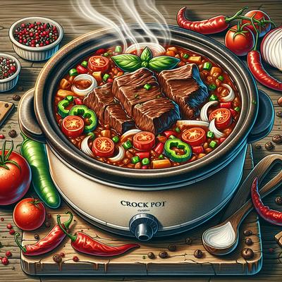 Image of Slow Cooker Steak Chili Crock Pot