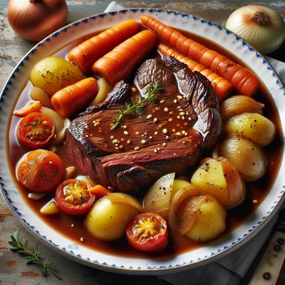 Image of Slow Cooker Tangy Steak Supper