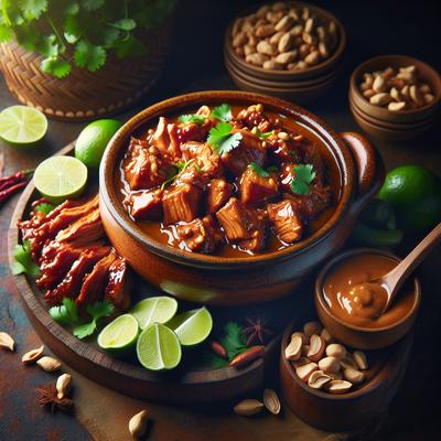 Image of Slow Cooker Thai Pork with Peanut Sauce