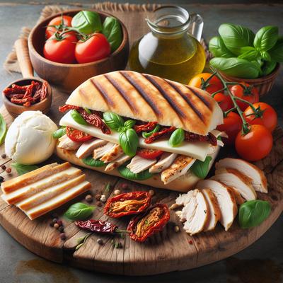 Image of Slow Cooker Tuscan Chicken Panini