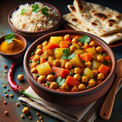 Image of Slow Cooker Vegetable Chickpea Curry