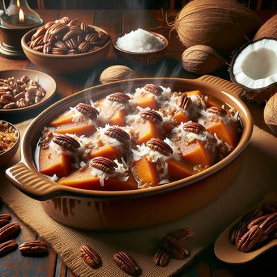 Image of Slow Cooker Yams with Coconut and Pecans