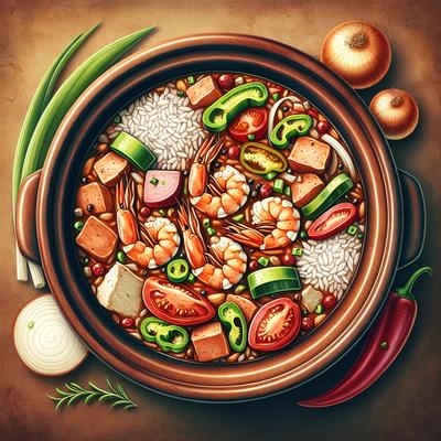 Image of Slow Poke Jambalaya Crock Pot