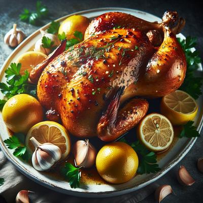 Image of Slow Roasted Garlic Lemon Chicken
