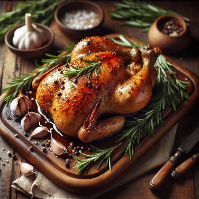 Image of Slow Roasted Rosemary and Garlic Chicken