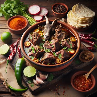 Slow Steamed Goat or Lamb with Mild Chile Seasoningbirria De Chivo O De Carnero