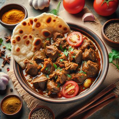 Image of Slowburn Goat Curry with Friend Roti