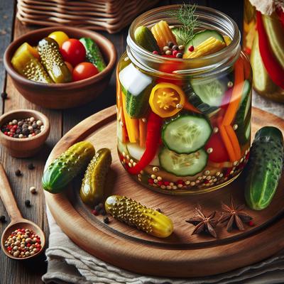 Image of Small Batch Mixed Vegetable Mustard Pickles