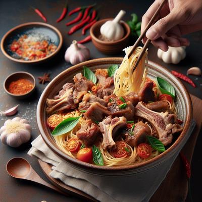 Image of Smart Alec Pork Neck Bones Spaghetti Pressure Cooker Style
