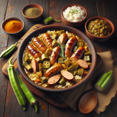 Image of Smarty Pants Chicken Sausage Okra Gumbo Rice