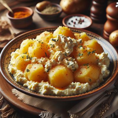 Image of Smashed Cream Cheese Potatoes