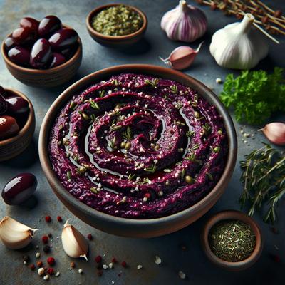 Image of Smashed Kalamata Olive Dip with Garlic and Herbs