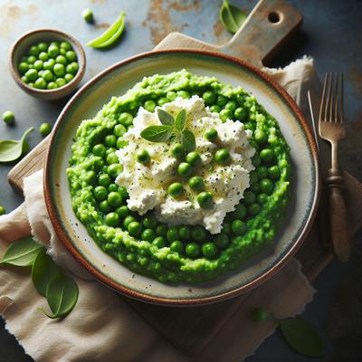 Image of Smashed Peas Ricotta Cheese