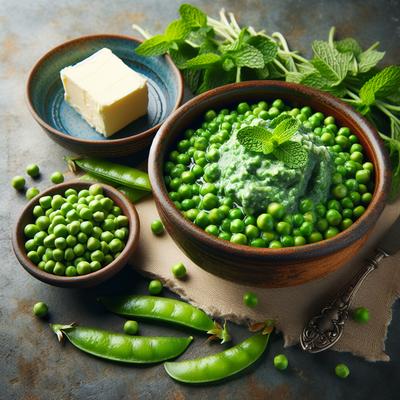 Image of Smashed Peas with Mint Butter