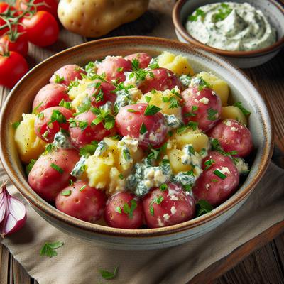 Image of Smashed Red Skinned Potato Salad