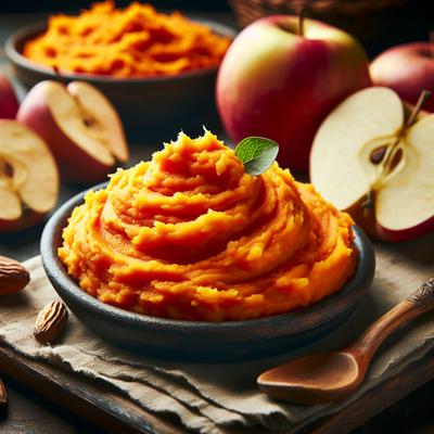 Image of Smashed Sweet Potatoes with Apples