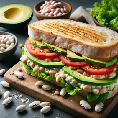 Image of Smashed White Bean and Avocado Club
