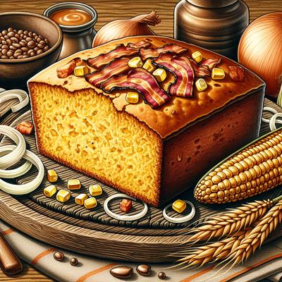 Image of Smoked Bacon Onion Sweet Cornbread