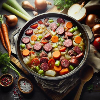 Image of Smoked Beef Sausage Soup