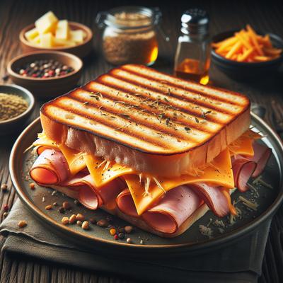 Image of Smoked Cheddar Ham Panini