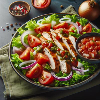 Image of Smoked Chicken and Salsa Salad