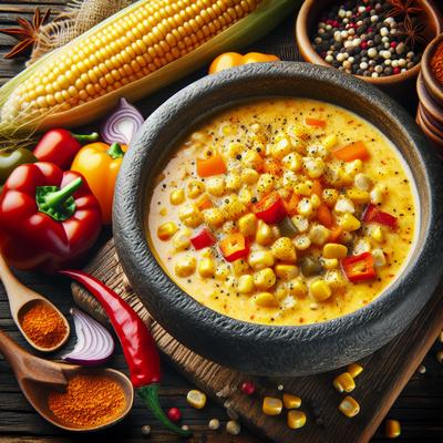 Image of Smoked Corn and Pepper Chowder