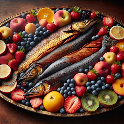 Image of Smoked Fish and Fresh Fruit