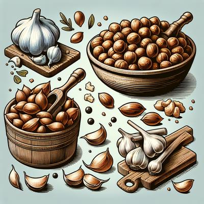 Image of Smoked Garlic Nuts