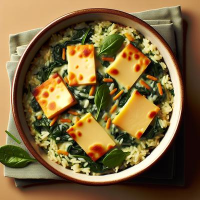 Image of Smoked Gouda and Spinach Rice Casserole