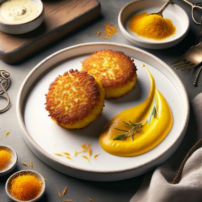 Image of Smoked Haddock Fishcakes with Saffron Cream Sauce