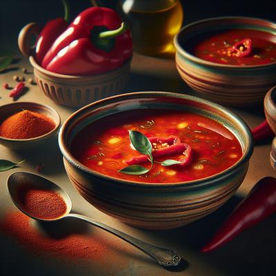 Image of Smoked Paprika and Red Bell Pepper Soup