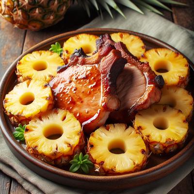 Image of Smoked Pork Chops with Pineapple