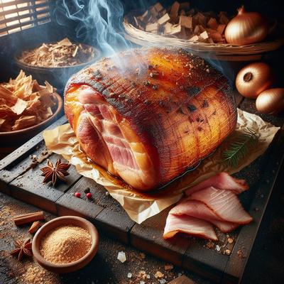 Image of Smoked Pork Shoulder Smoker or Pit