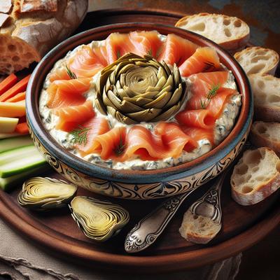 Image of Smoked Salmon and Artichoke Dip