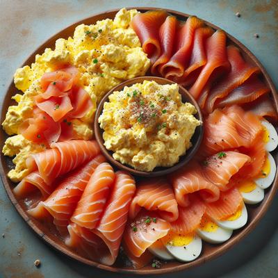 Image of Smoked Salmon and Creamy Scrambled Eggs
