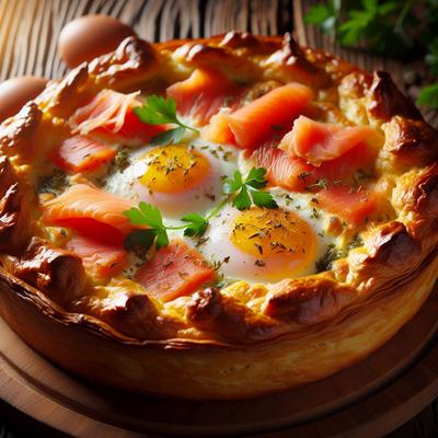 Image of Smoked Salmon and Egg Bake